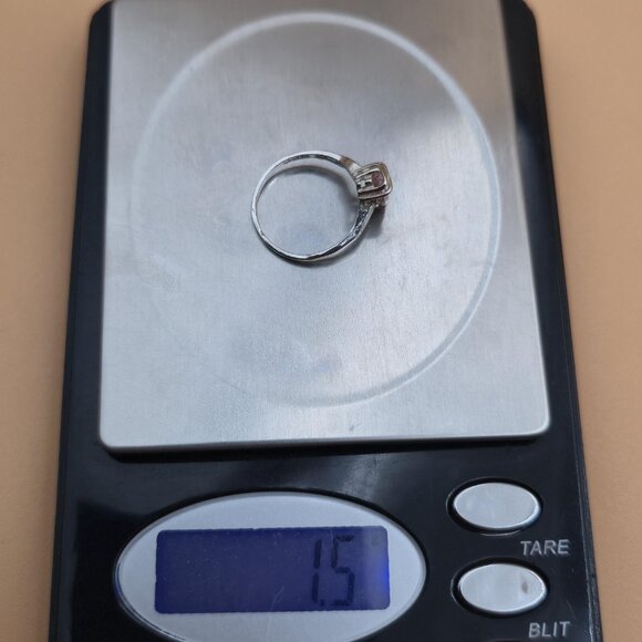 Size 5.75 Sterling Silver Marquise Pink Cubic Zirconia Gem Ring A4757 - Picture 9 of 9